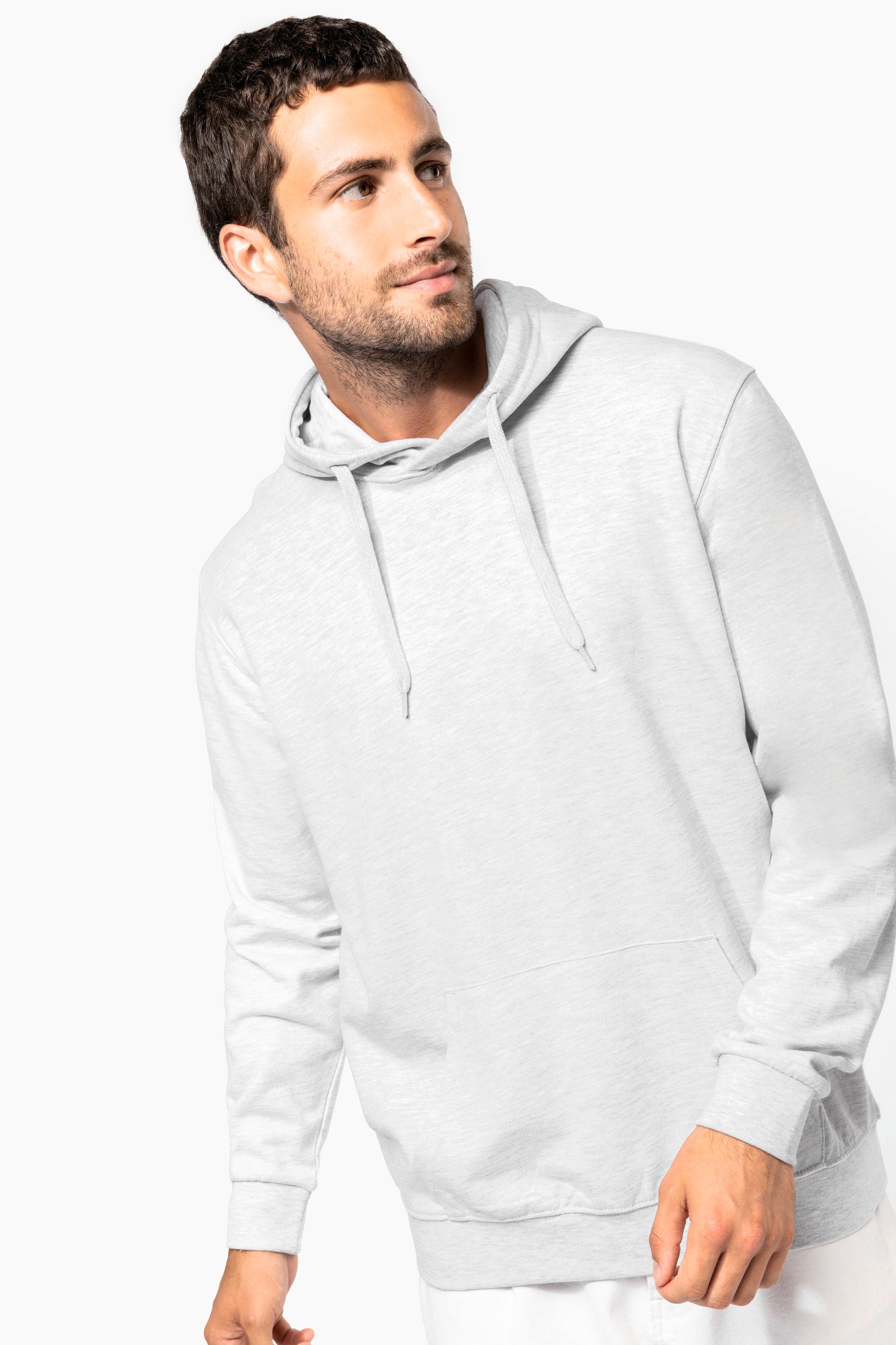 Basic sweater met capuchon