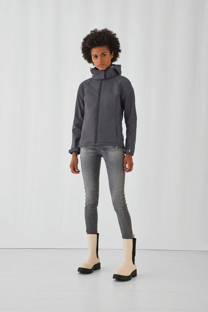 Hooded Softshell dames jas
